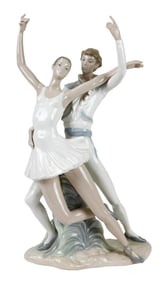 Lladro Nao Porcelain Ballet Couple Large Statue