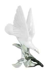 Lladro Tortola Turtle Dove Porcelain Figurine