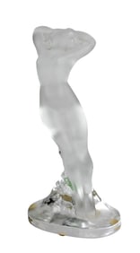 Lalique France Danseuse Nude Female Glass Statue