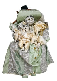 Wayne Kleski Style Victorian Cat Marionette Doll