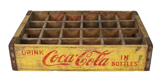 Vintage Coca Cola Wooden Bottle Rack