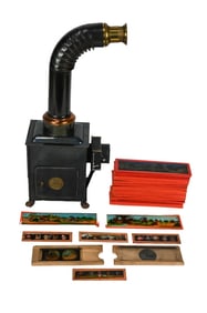 Antique Victorian Magic Lantern Slide Projector