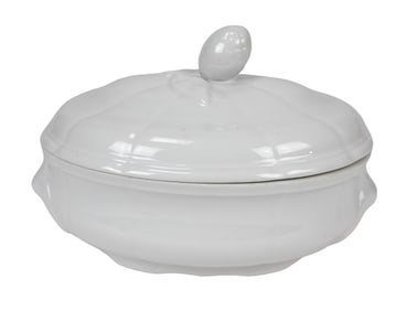 Royal Worcester White Porcelain Compote w Finial