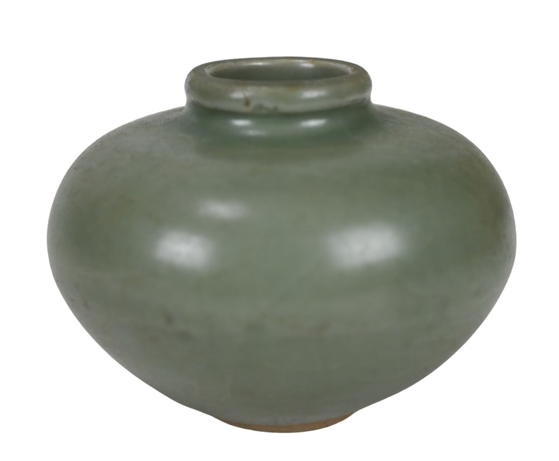 Antique Chinese Celadon Crackleware Jar in Box (1 of 8)