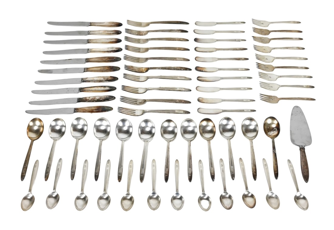 Antique Art Deco Reed & Barton Silver Plate Set (1 of 8)