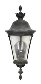 Tole & Cast Iron Outdoor Stable Lantern