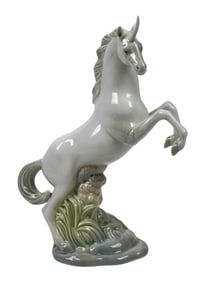 Vintage Unicorn Ceramic Porcelain Figurine