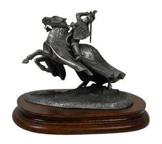 Brian Rodden Knight Fine Pewter Sculpture