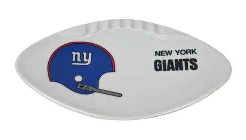 Vintage NY Giants Commemorative Ashtray