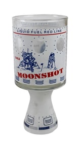 1969 Apollo 11 Moonshot Printed Bar Glass