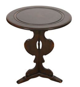 Antique Victorian Style Round Pedestal Side Table