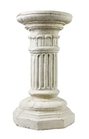 Cast Cement Column Form Garden Pedestal