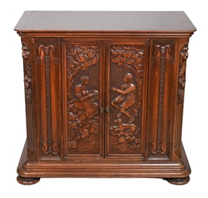 Antique Hand Carved Cabinet