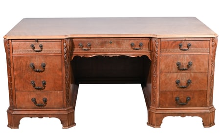 J.K Rishel Furniture Co. Vintage Carved Desk