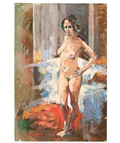 Kerry Hallam Signed Painting Titled Elyse Too