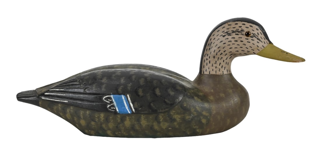 J. M. Thomas Signed Carved Decoy Marthas Vineyard (1 of 8)