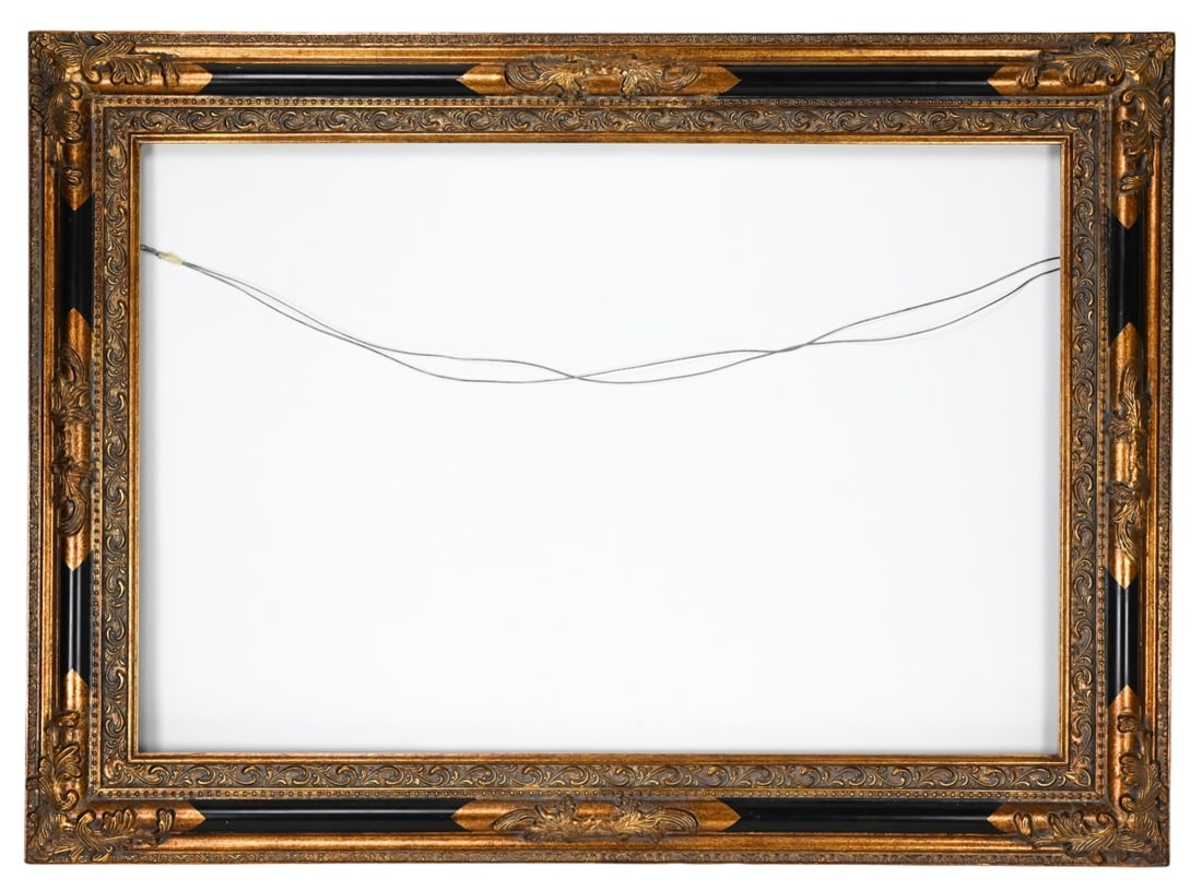 Carved Style Large Gilt & Black Art Frame (1 of 6)