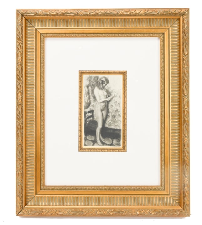Pierre Bonnard Heligravure Framed La Lumiere: Pierre Bonnard Heligravure Framed Nu A La Lumiere with Certificate of Authentification From Global Fine Art. Professionally framed measures 20 inches x 17 inches art measures 8 inches x 5 inches.