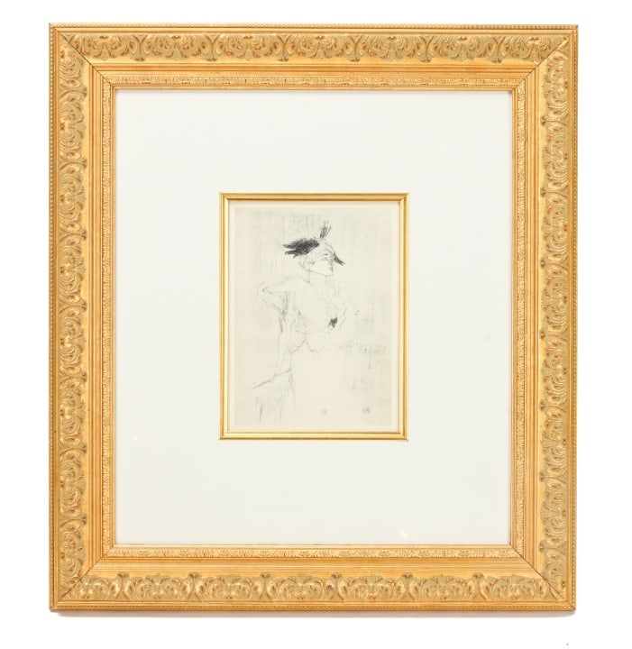 Toulouse-Lautrec Lithograph Framed Marcelle Lender (1 of 10)