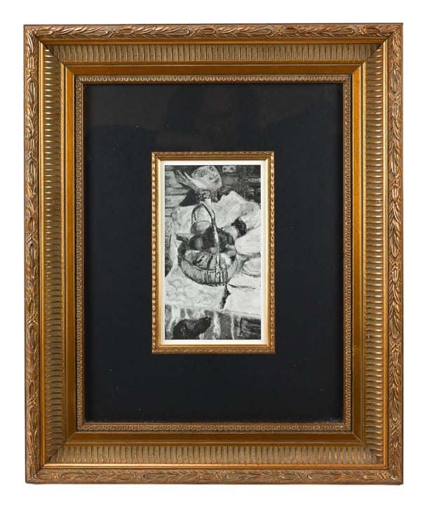 Pierre Bonnard Engraving Framed Les Fruits: Pierre Bonnard Engraving Framed Les Fruits with Certificate of Authentification From Global Fine Art. Professionally framed measures 22 inches x 18 inches art measures 5 inches x 9 inches.