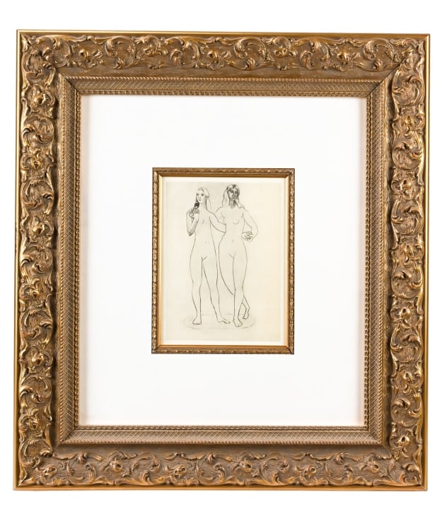 Pablo Picasso Lithograph Framed Deux Femmes Nues (1 of 8)