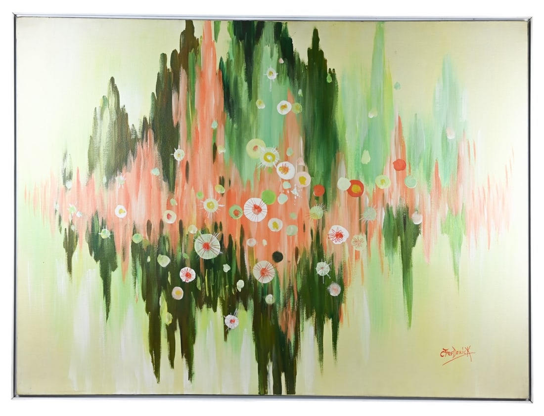 C. Frederick Signed Expressionist Oil Painting (1 of 8)