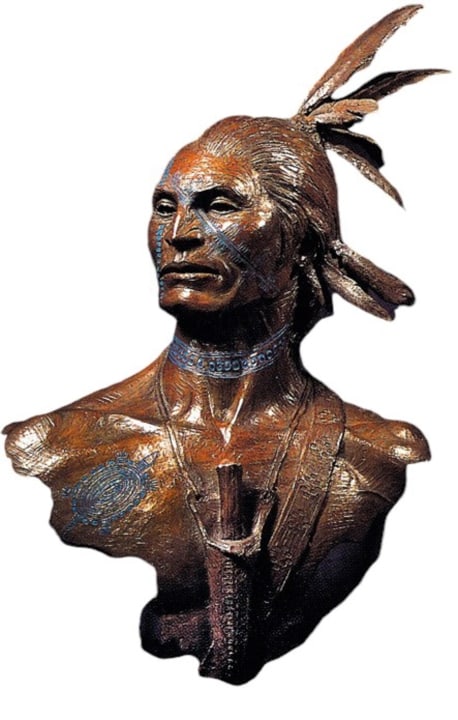 Jud Hartmann Bronze Bust Edition 9 Cherokee 1992 (1 of 2)