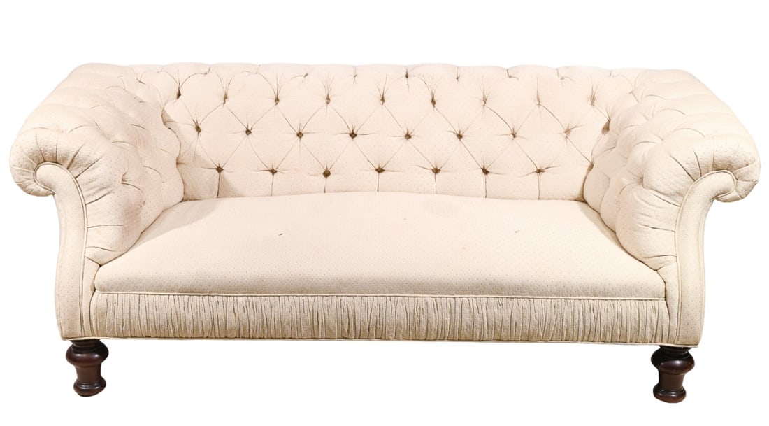 Chesterfield Style Tufted Upholstered Sofa (1 of 12)