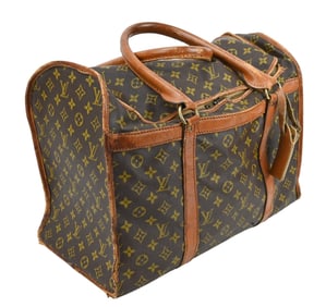 Louis Vuitton Monogram Duffel Bag Leather Trim