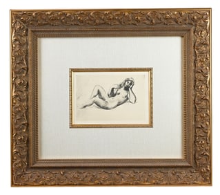Pablo Picasso Lithograph Femme Nue Couchee w COA