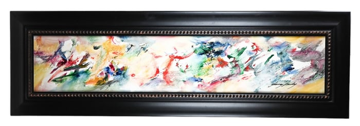 Janos Kardos Signed Acrylic Painting The Horizon 3