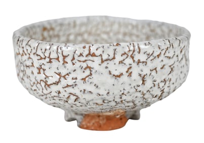 Japanese Pottery Matcha Bowl Mottled Crackle Glaze