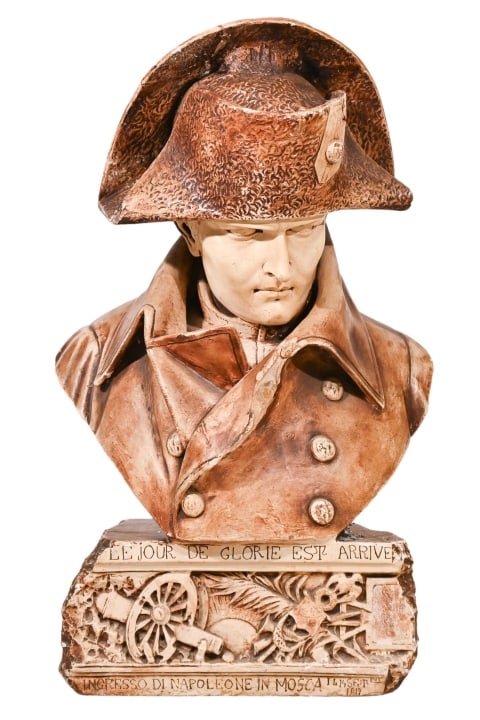 Vintage Napoleon Painted Bisque Bust (1 of 13)