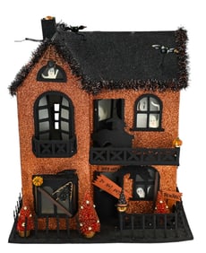 Halloween Vintage Display Electric Haunted House
