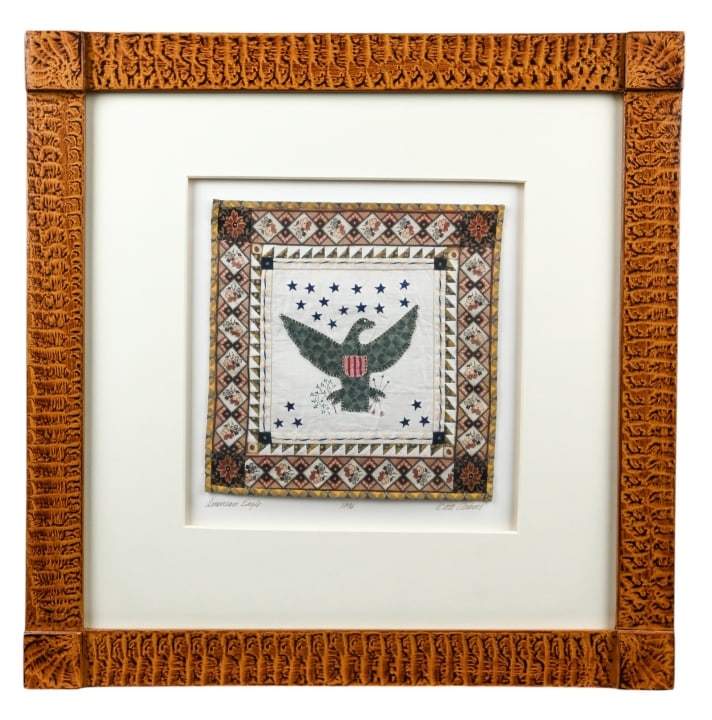 Kate Adams Miniature Framed Quilt American Eagle (1 of 9)