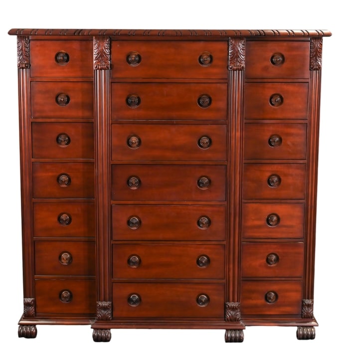 Neoclassical Style Henredon Carved Chest of Drawer (1 of 11)