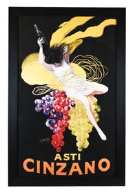 Cinzano Asti Aperitif Wine Vintage Poster in Frame