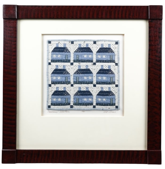 Kate Adams Miniature Framed Quilt Schoolhouse (1 of 9)