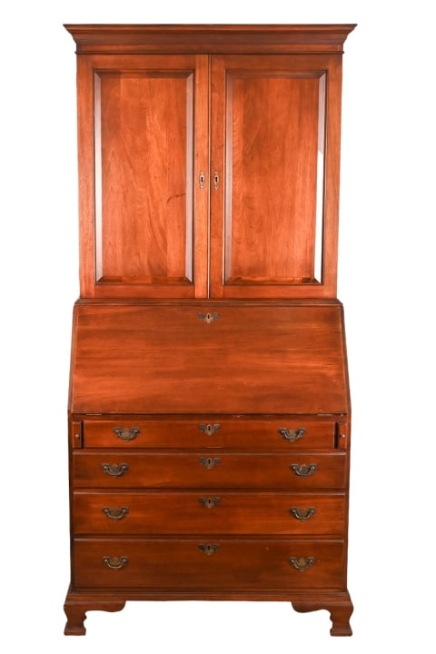 Chippendale Style Craftique Mahogany Secretary: Chippendale Style Craftique Mahogany Secretary.Measures 82 inches x 39 inches x 21 inches.