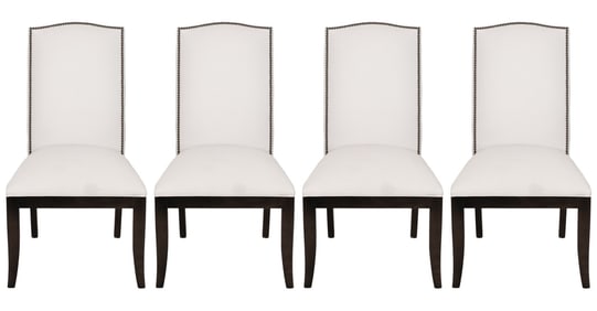 4 Parsons Style Upholstered Side Dining Chairs