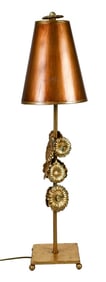 Elaine Gleason Studio Art Wrought Iron Lamp