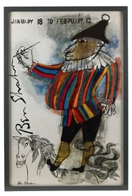 Ben Shahn 1950's Framed Gallery Poster