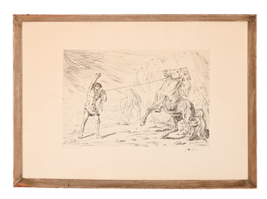 Giorgio de Chirico Signed Lithograph La Doma