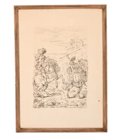 Giorgio de Chirico Signed Lithograph Greek Warrior