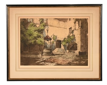 Luigi Kasimir Signed Etching w Aquatint
