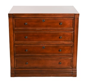 Solid Mahogany Four Drawer Filing Cabinet