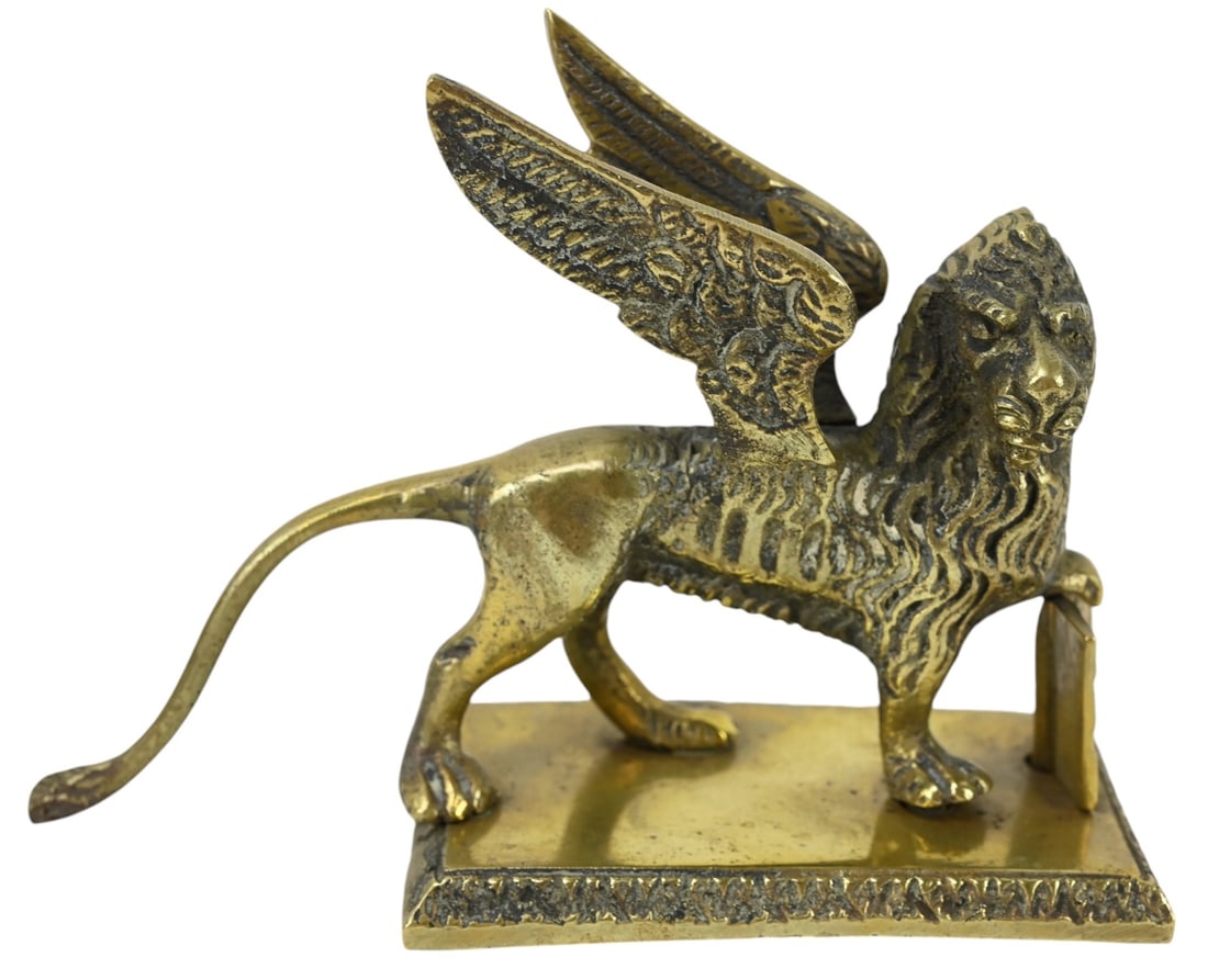Antique Grand Tour Cast Bronze St. Marks Lion (1 of 11)