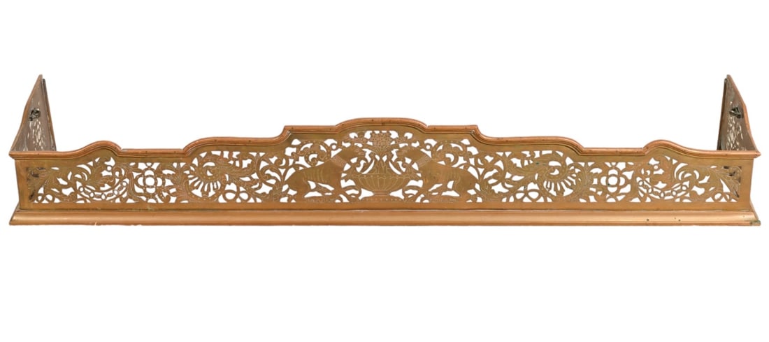 Vintage Brass Fireplace Screen Surround (1 of 10)
