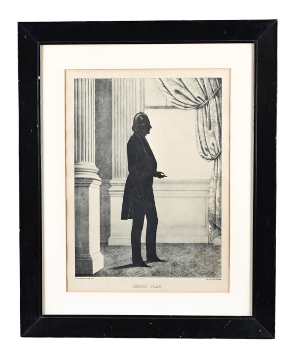 Antique 19th C Brown Engraving of Henry Clay (1 of 8)