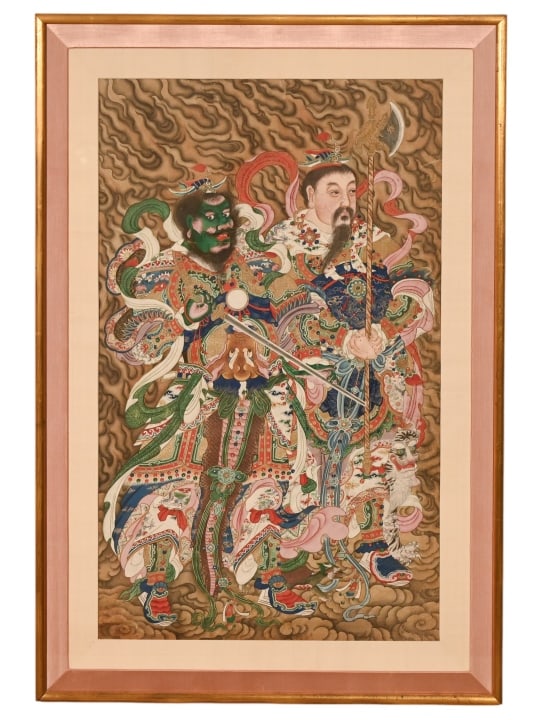 Antique 19th C Chinese Thangka Painting (1 of 9)